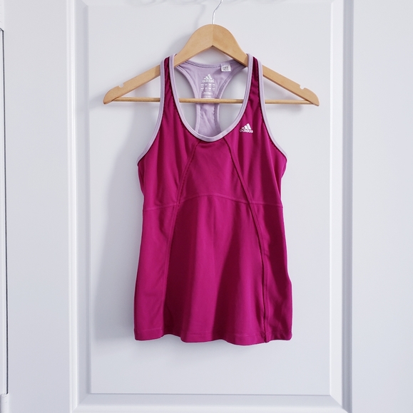 Adidas Fuscia Pink Tank Top - Size S - Picture 1 of 2